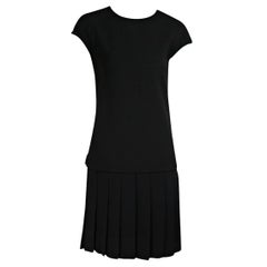 Black Carolina Herrera Stretch-Wool Dress