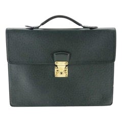 Louis Vuitton Episea Taiga Serviette Kourad Attache 213268 Leather Baguette