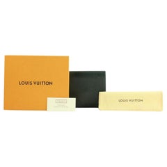 Vintage Louis Vuitton Green Episea Taiga Bifold 83lva21717 Wallet