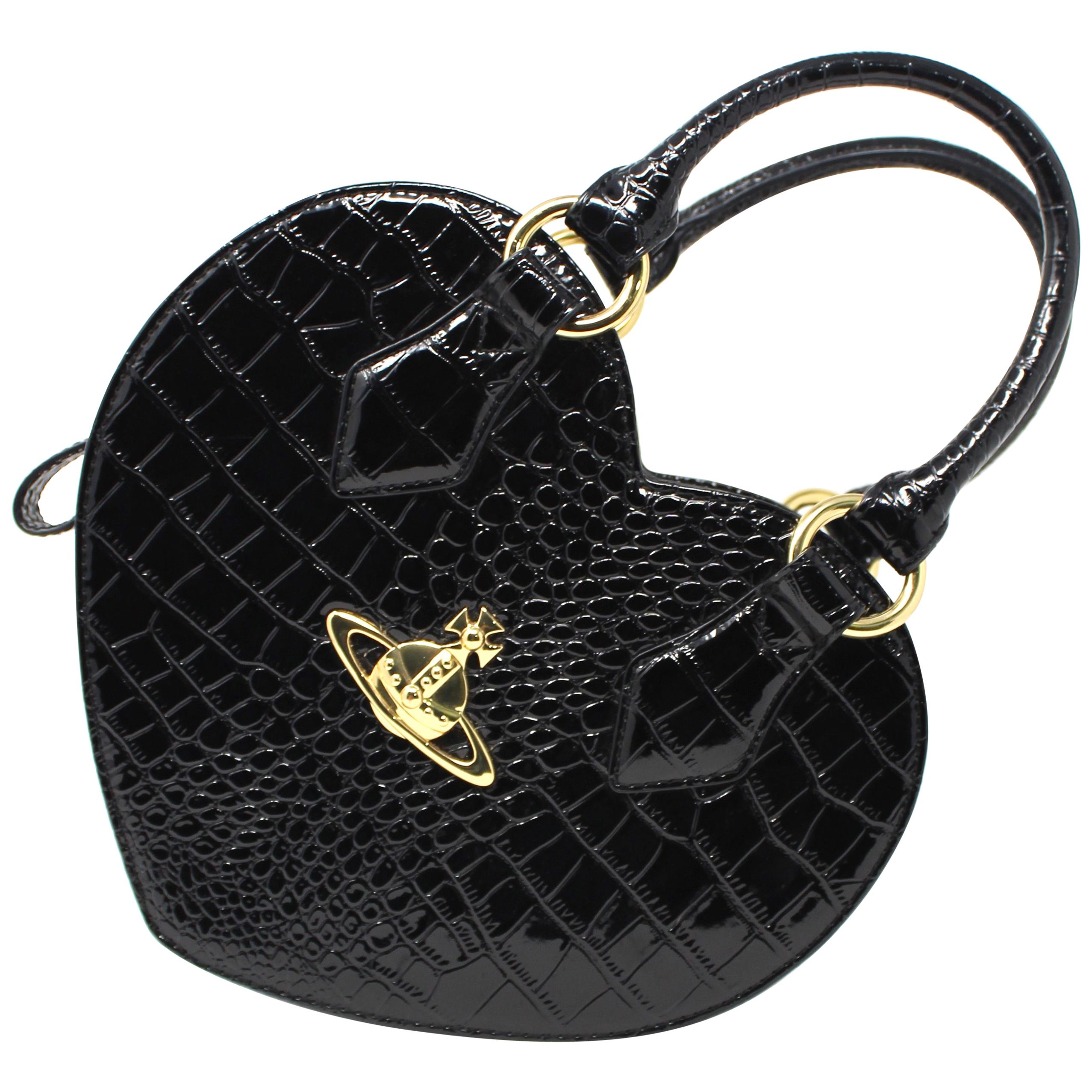 Vivienne Westwood Black Chancery Bag with Strap, 2012 For Sale