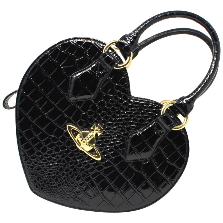 Vivienne Westwood Black Chancery Bag with Strap, 2012 For Sale at 1stDibs