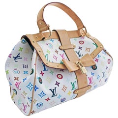 Louis Vuitton Murakami Sac Retro 212360  Hardware Coated Canvas Satchel