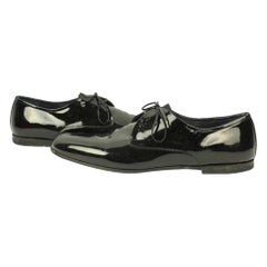 Used Salvatore Ferragamo Black Men's Patent Leather Rogan Oxfords Sfjy2 Formal Shoes