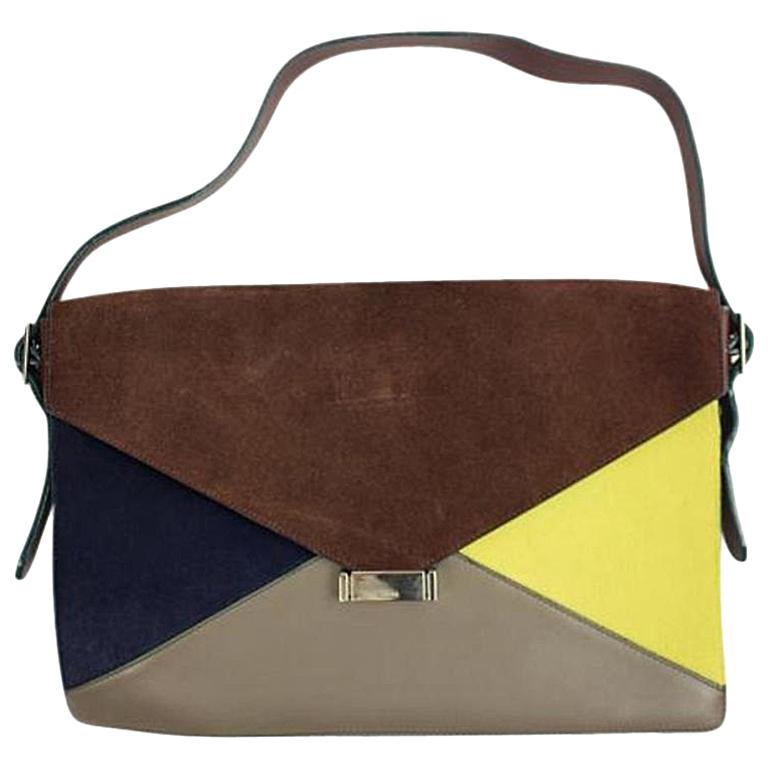 Céline Diamond Clutch 48cela617 Tricolor Shoulder Bag For Sale