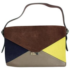 Vintage Céline Diamond Clutch 48cela617 Tricolor Shoulder Bag