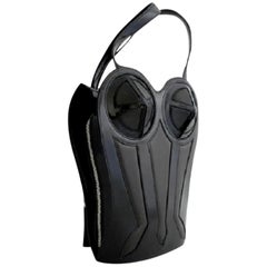 Jean-Paul Gaultier Runway Torso Corset 14jpga620 Black Patent Leather Backpack