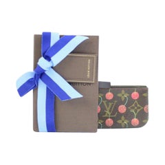 Louis Vuitton Brown Murakami Cherry Key Cles 215214 Wallet