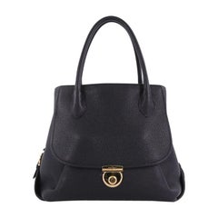 Salvatore Ferragamo Fiamma Tote Leather East West