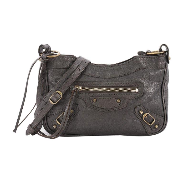 Balenciaga Hip Classic Studs Crossbody Bag Leather at 1stDibs