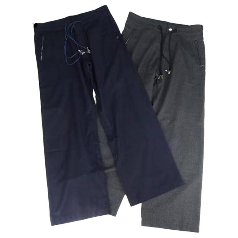 Louis Vuitton Black Pants Set 218988 Trouser/Wide Leg Jeans For Sale
