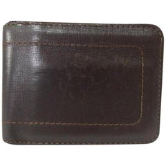 Vintage Louis Vuitton Brown Utah Leather Bifold 219434 Wallet