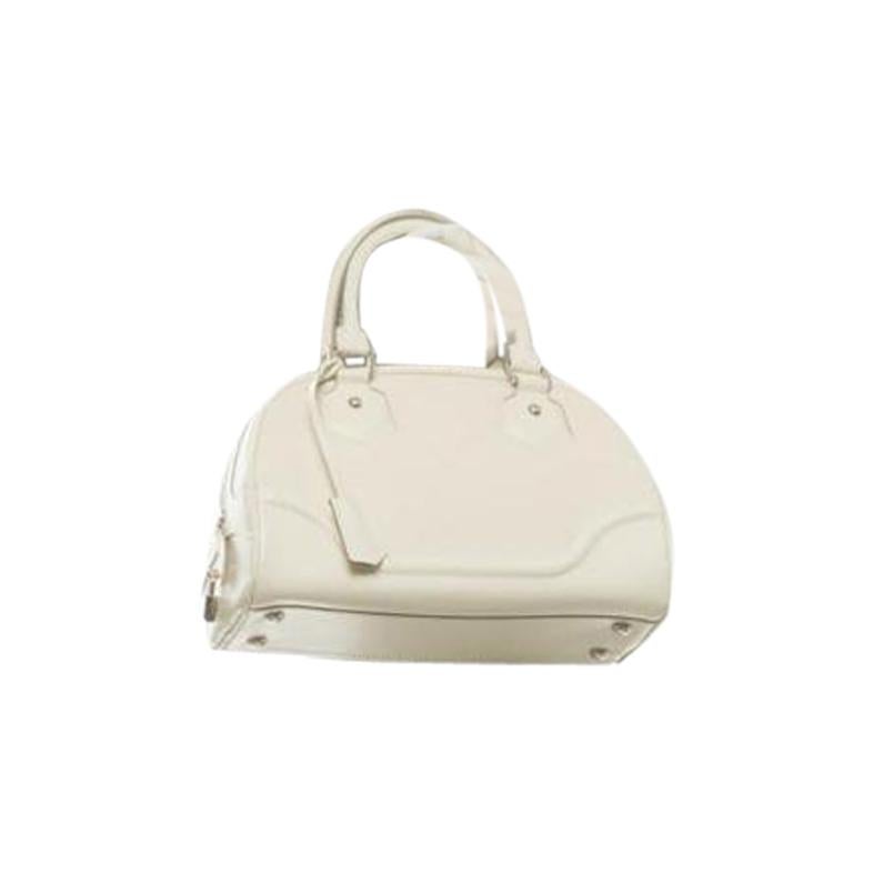 Louis Vuitton Montaigne Ivory Epi Pm 218908 White Leather Satchel For Sale