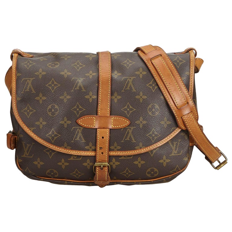 Louis Vuitton Brown Monogram Saumur 30 For Sale at 1stdibs