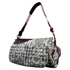 Vintage Chanel Messenger Classic Flap Quilted Lace Camellia Tweed 216660 Shoulder Bag