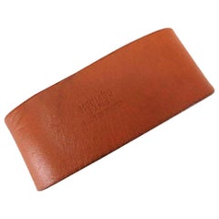Hermès Brown Leather Bangle 216551