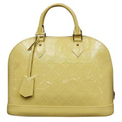 Alma LOUIS VUITTON Handbags T. Leather Purple ref.859660 - Joli Closet