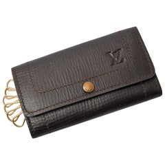 Vintage Louis Vuitton Brown Utah Leather Key Case 216818 Wallet