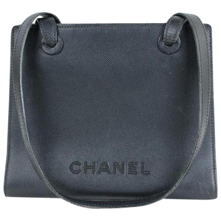 Chanel Caviar Tote 902ct9 Cczz06 Black Leather Shoulder Bag