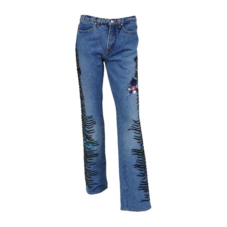 ROBERTO CAVALLI ART COLLECTION Embellished Jeans