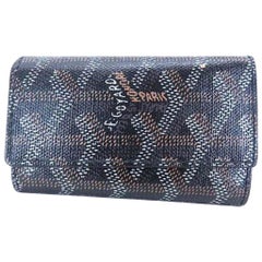 Vintage Black Goyardine Key Case 219813 Wallet