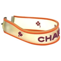 Chanel Orange Cc Clover Clear 217989 Bracelet