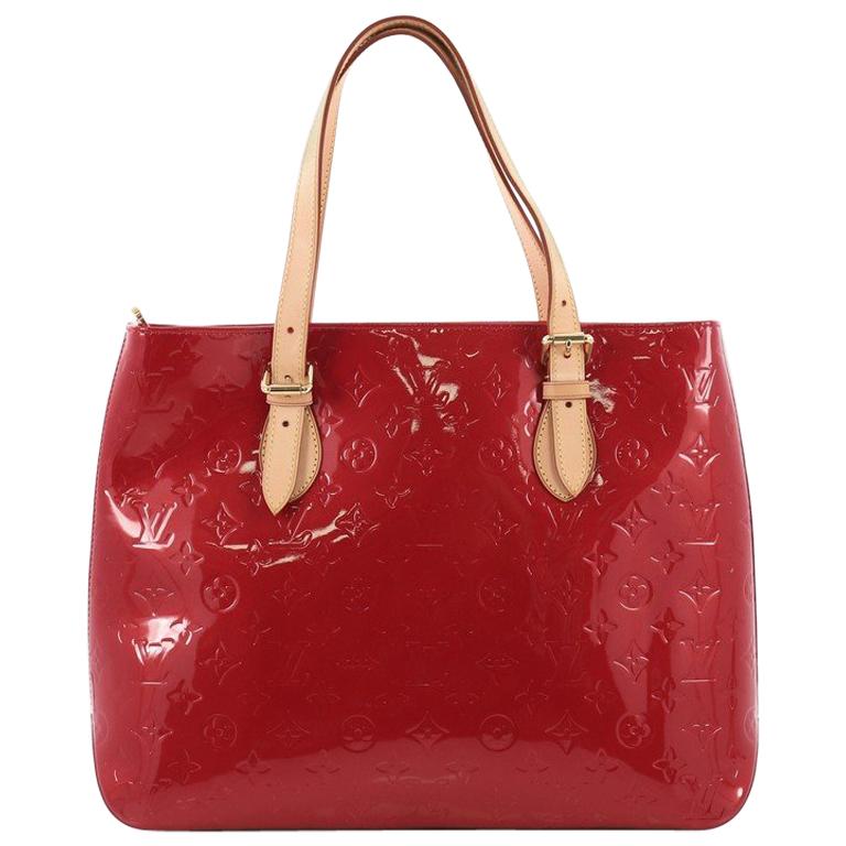 Louis Vuitton Amarante Monogram Vernis Brentwood Tote Bag