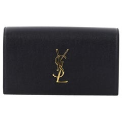 Used Saint Laurent Classic Monogram Clutch Leather