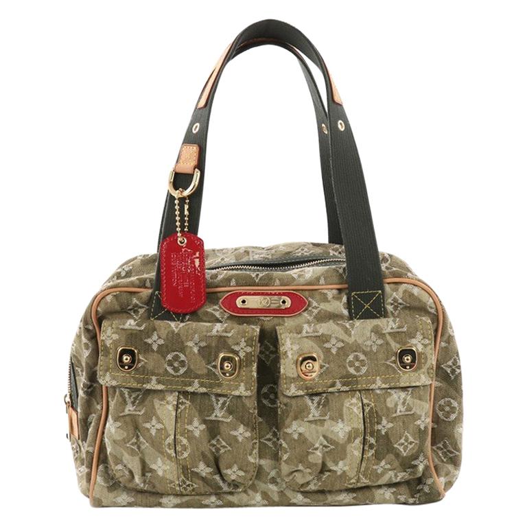 Louis Vuitton Jasmine Handbag Denim Monogramouflage at 1stDibs