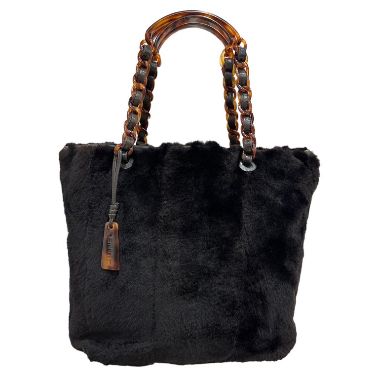 Chanel Mink Fur Tote - Brown Handle Bags, Handbags - CHA876567
