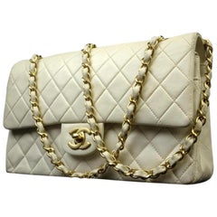 Chanel Classic Quilted Lambskin X Gold Medium Double Flap 221806  Shoulder Bag