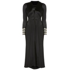 Vintage Lanvin haute couture black dress, Spring/Summer 1938