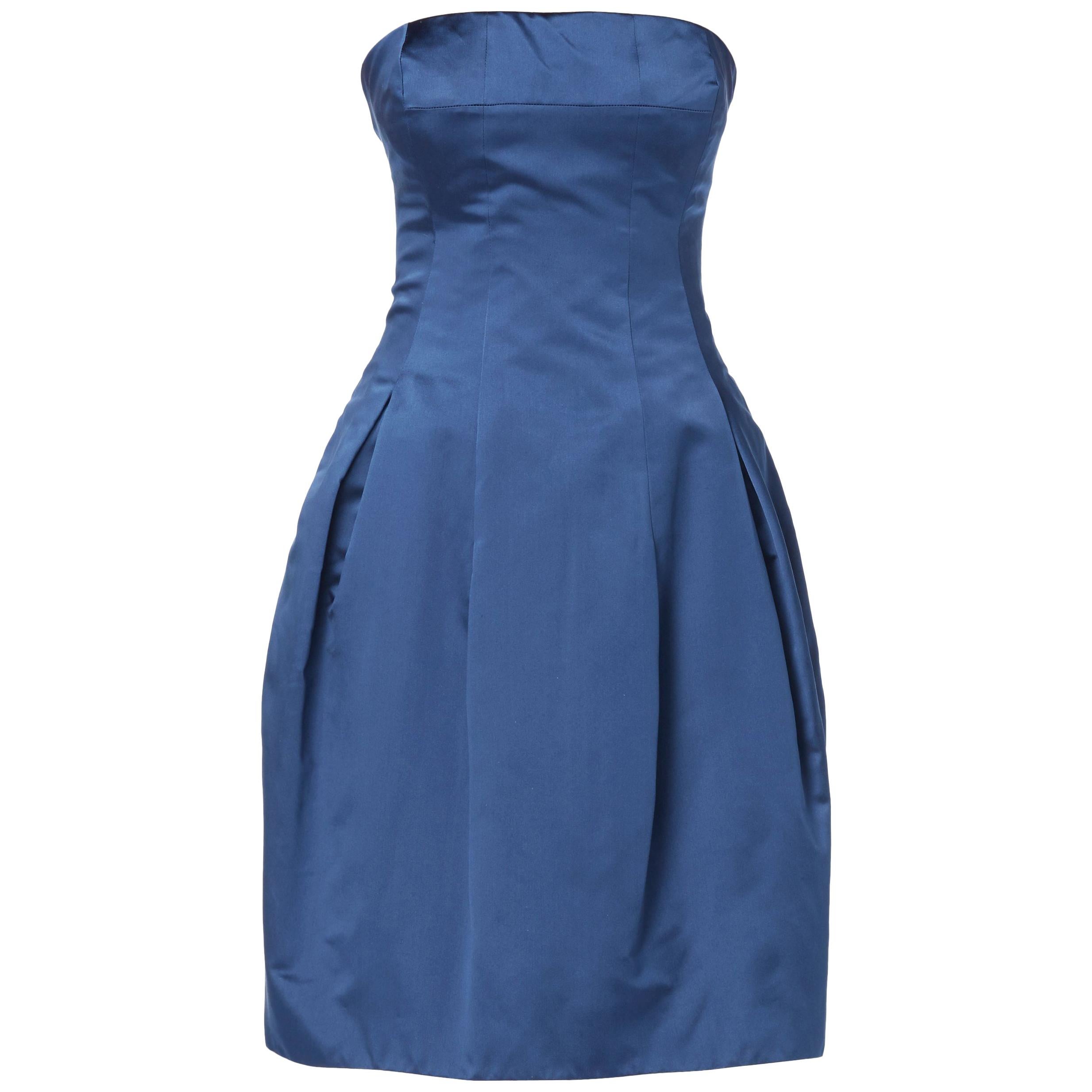 Alexander McQueen, Blue dress, Autumn/Winter 2008 For Sale