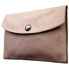 Vintage Hermès Light Pink Rose Swift Leather Rio Clutch 221345 Wallet