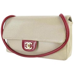 Chanel Classic Flap Lambskin Perforated Medium Single 12ct927 Beige Shoulder Bag
