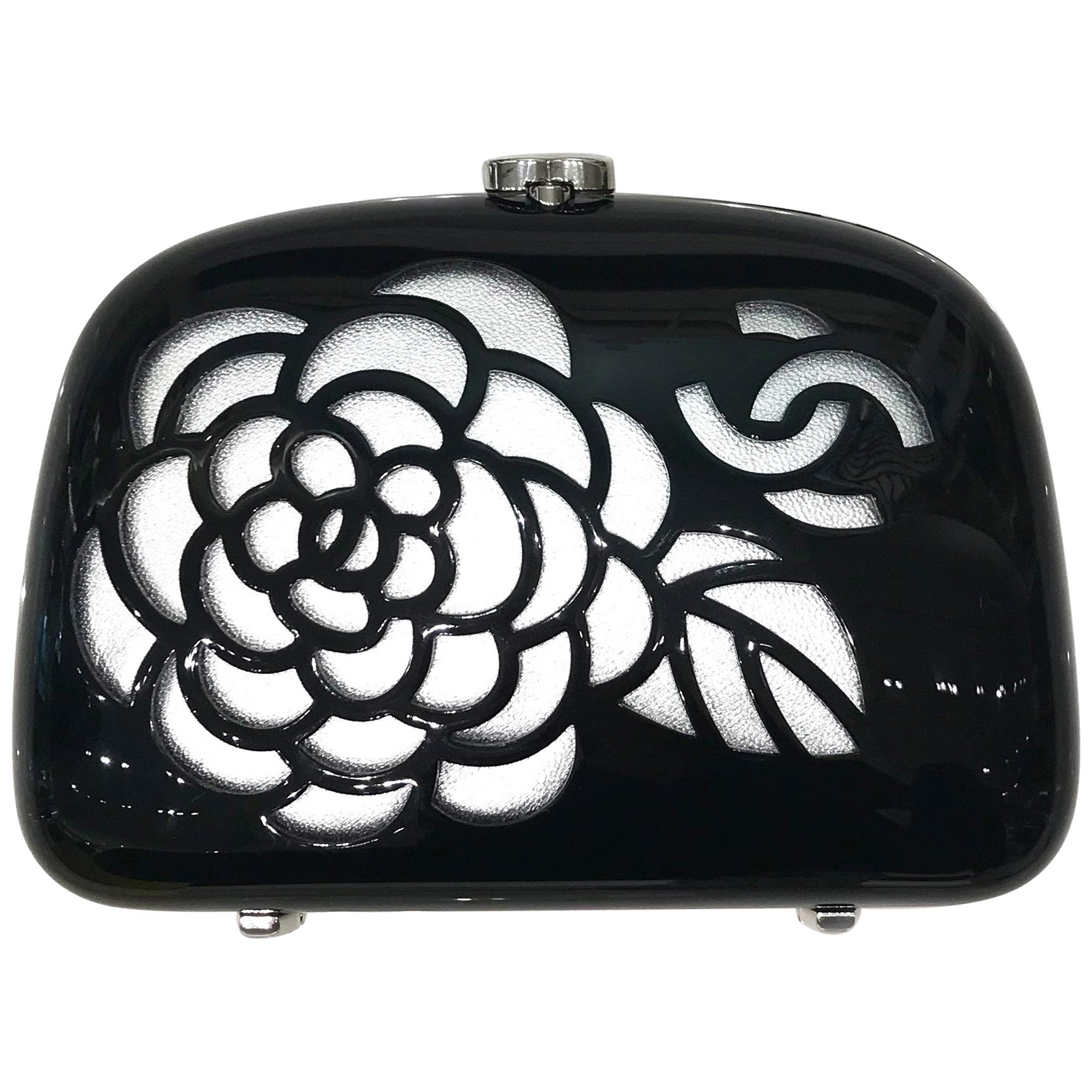 Chanel Camellia Collector's Clutch Bag For Sale