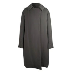 Hermes Coat Gray Sleek Subtle Wadding 38 / 6