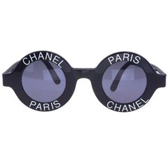 Retro Chanel 'Chanel Paris' Logo Frame Sunglasses