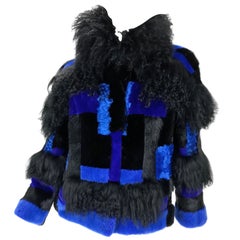 New Versace mixed fur jacket