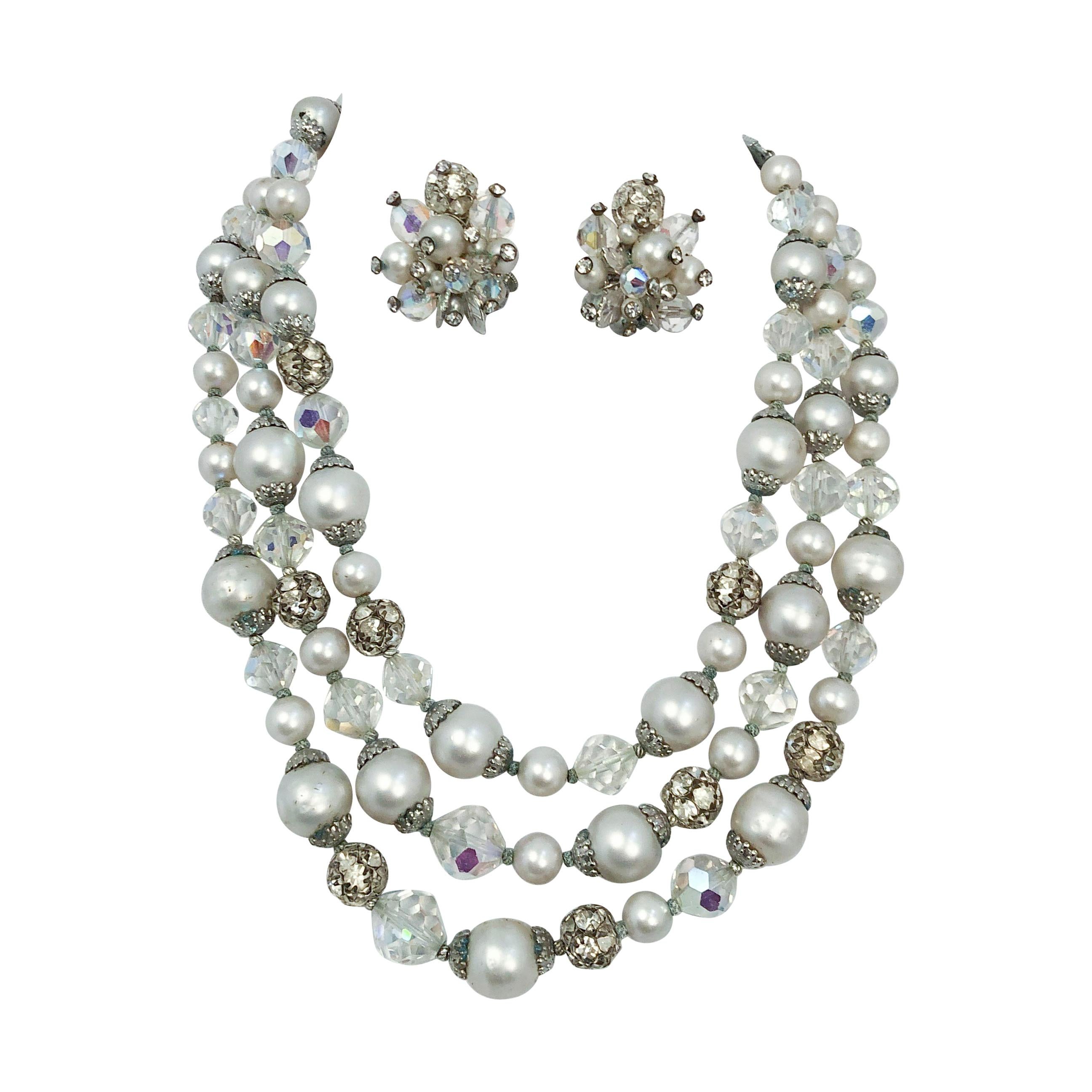 1960s Vendôme Necklace and Earring Set