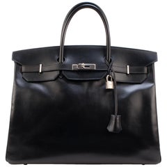 Hermes Birkin 40Cm box black