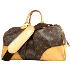 Vintage Louis Vuitton Limited Edition Monogram Stephen Bandouliere 231198 Brown Coated C