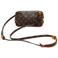 Louis Vuitton Marly Pochette Monogram Bandouliere 231786 Brown Coated Canvas Cro