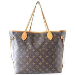 Louis Vuitton Neverfull Monogram Mm 231154 Brown Coated Canvas Tote