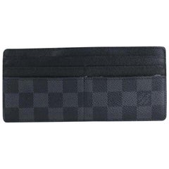 Louis Vuitton Damier Graphite Long Card Case 10lt916 Wallet