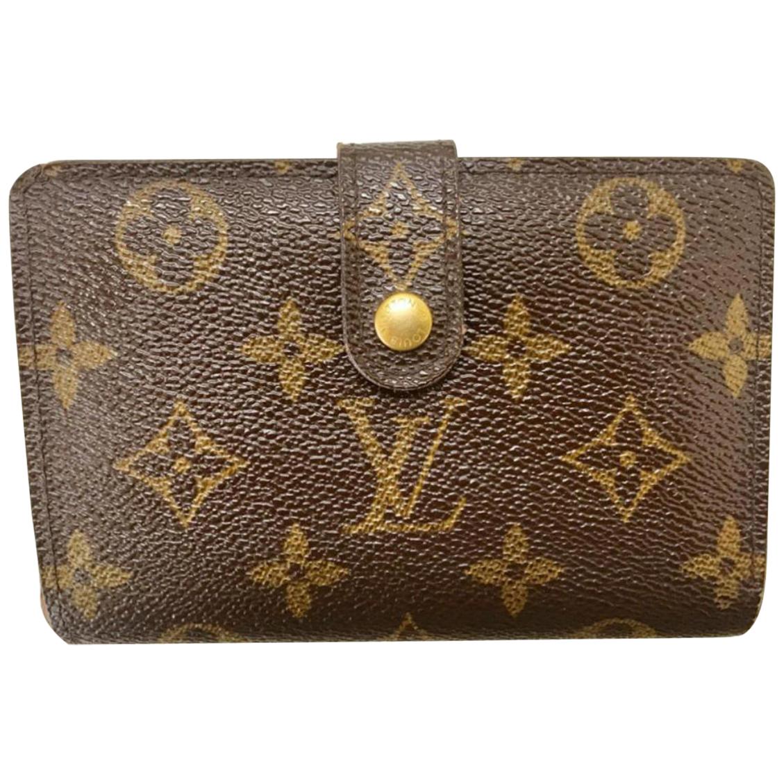Louis Vuitton Brown Porte Monogram Viennois Kisslock Wallet 234063 For Sale