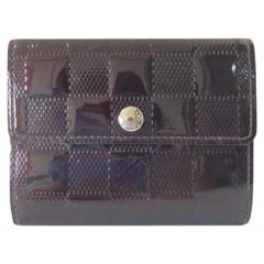 Louis Vuitton Bordeaux Amarante Damier Vernis Coin Pouch 231115 Wallet