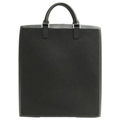 Vintage Louis Vuitton Dark Monogram Glace Elvin Attache Briefcase 234033 Brown Tote
