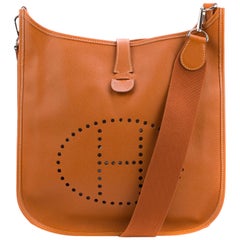 Hermes Evelyne GM Camel Epsom Leather