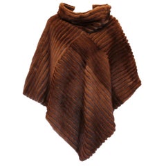 Italian Demi Buff Mink Poncho