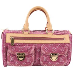 Louis Vuitton Pink Denim Bag - 3 For Sale on 1stDibs